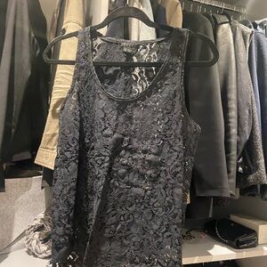 Theory black lace tank top